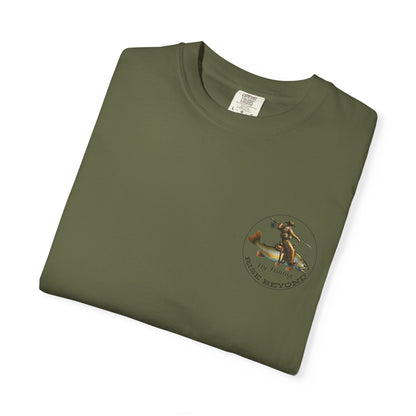 We’re Here for Your Flies – Outlaw Trio Fly Fishing Tee Cowboy Graphic T-Shirt Cowboy Humor