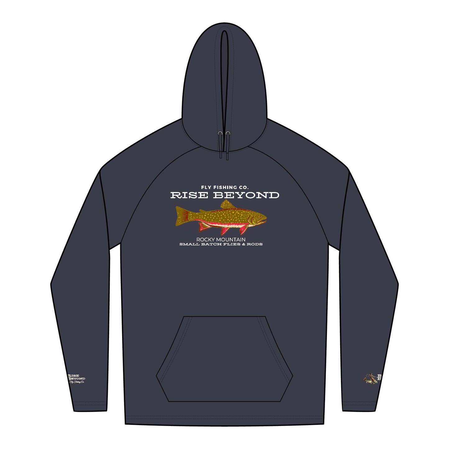 Rise Beyond Rocky Mountain Trout Hoodie Unisex Tri-Blend Sweatshirt