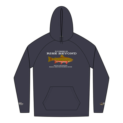 Rise Beyond Rocky Mountain Trout Hoodie Unisex Tri-Blend Sweatshirt