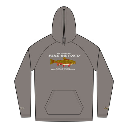 Rise Beyond Rocky Mountain Trout Hoodie Unisex Tri-Blend Sweatshirt