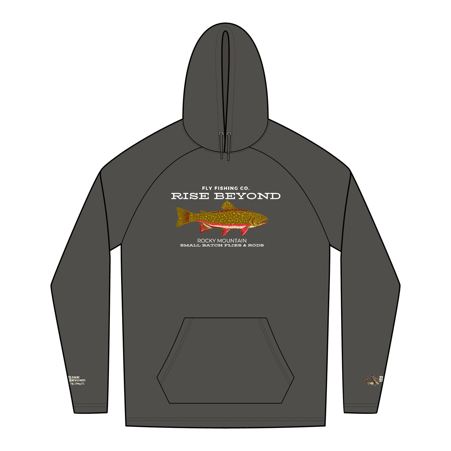 Rise Beyond Rocky Mountain Trout Hoodie Unisex Tri-Blend Sweatshirt