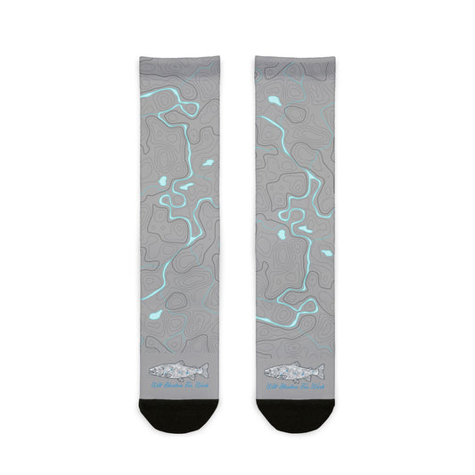 Will Blueline for Work | Topo Flow Fly Fishing Socks | River Worn Performance Crew Socks