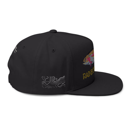 Rainbow Trout Hat | Trout of the Divide Colorado Fly Fishing | Snap Back Flat Bill | Topo