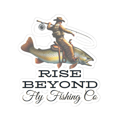Cowboy Trout Fly Fishing Stickers