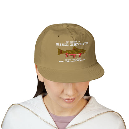 Embroidered Brook Trout Surf Cap – 'Rise Beyond' Fishing Hat