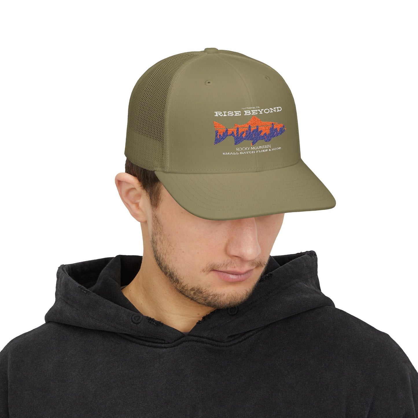 Rise Beyond Rocky Mountain Trout Trucker Hat