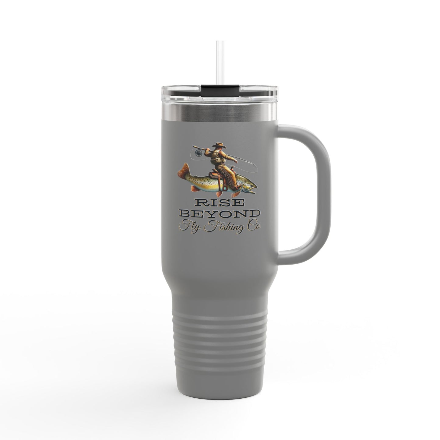 Rise Beyond Cowboy Trout Insulated Tumbler Mug 40oz