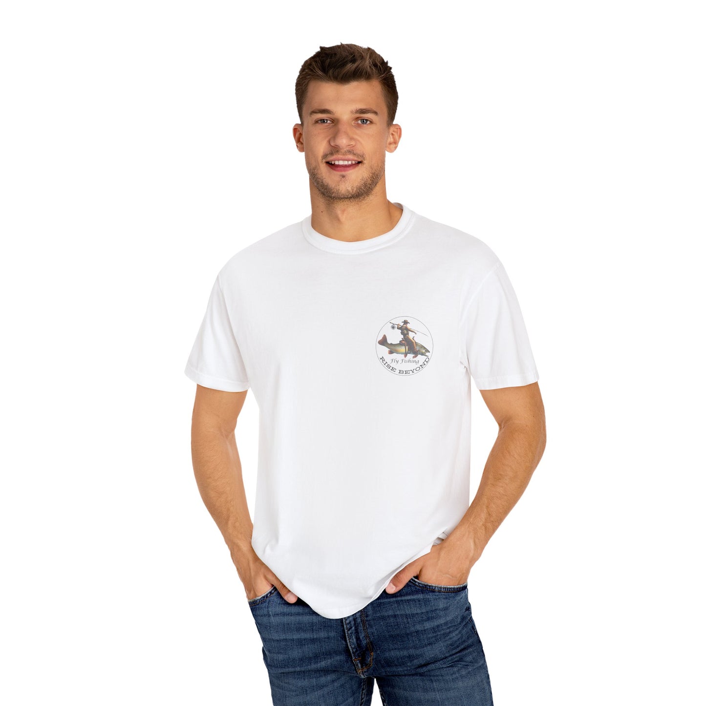 We’re Here for Your Flies – Trout Train Heist Fly Fishing Tee Vintage Cowboy Graphic T-Shirt Outdoor Adventure Tee