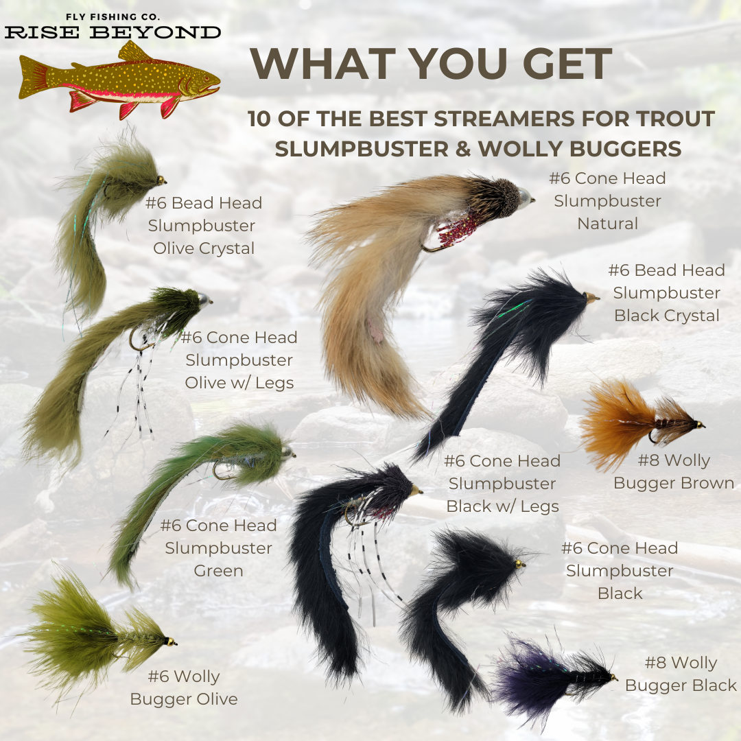 Slumpbuster & Woolly Bugger Fly Pack – 10 Pack of Streamers