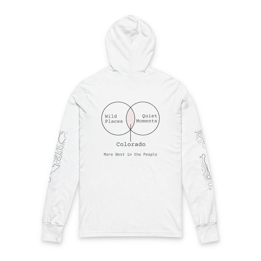 Wild Places - Quite Moment Collide Hoodie. Modern Angler Hoodie - Adult Fishing Hoodie