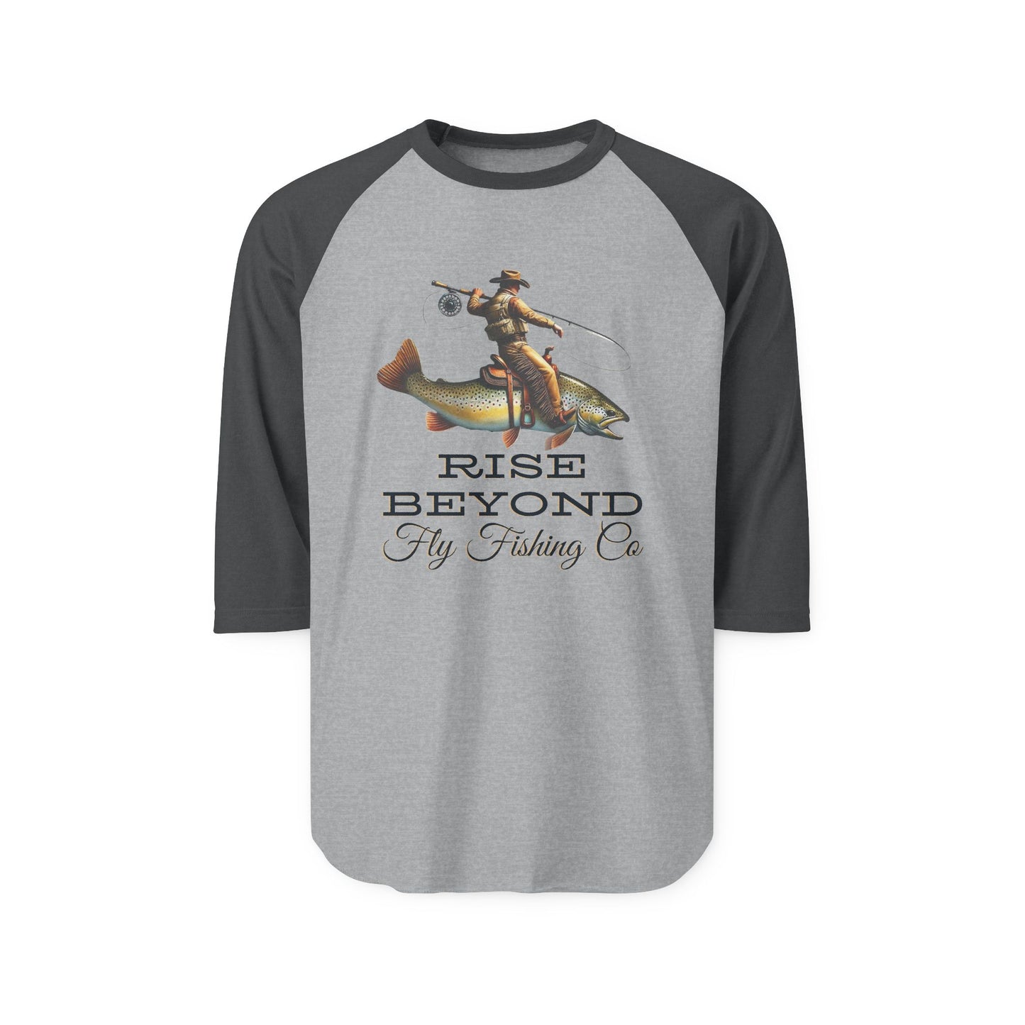 Rise Beyond Cowboy Trout Raglan Tee