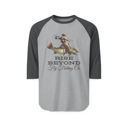 Rise Beyond Cowboy Trout Raglan Tee