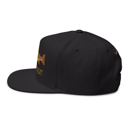 Brown Trout Hat | Trout of the Divide Colorado Fly Fishing | Snap Back Flat Bill | Topo