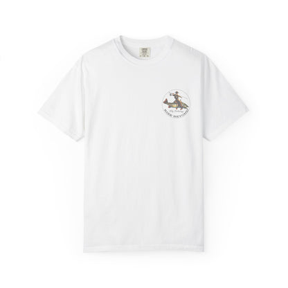 We’re Here for Your Flies – Outlaw Trio Fly Fishing Tee Cowboy Graphic T-Shirt Cowboy Humor