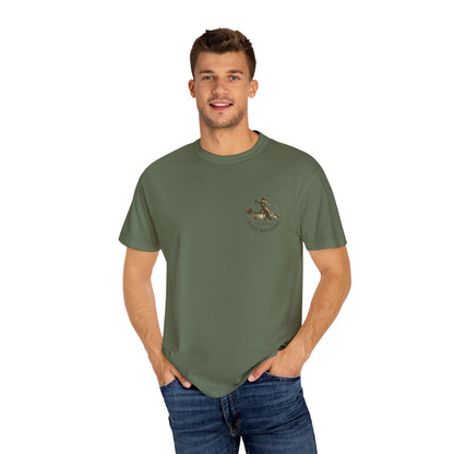 We’re Here for Your Flies – Outlaw Trio Fly Fishing Tee Cowboy Graphic T-Shirt Cowboy Humor