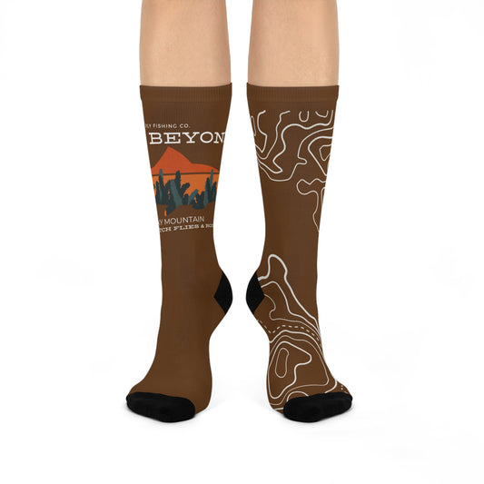 Rise Beyond Rocky Mountain Skyline Socks