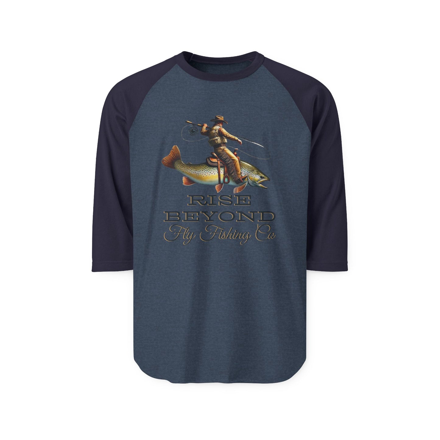 Rise Beyond Cowboy Trout Raglan Tee