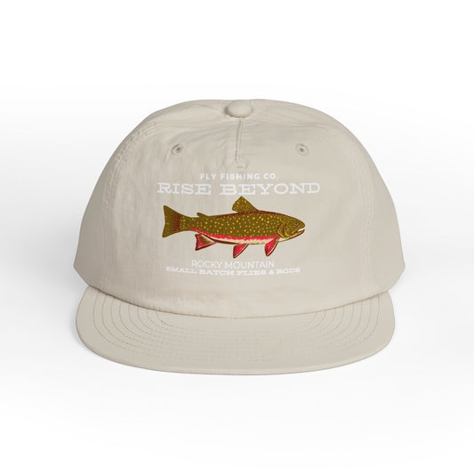 Embroidered Brook Trout Surf Cap – 'Rise Beyond' Fishing Hat
