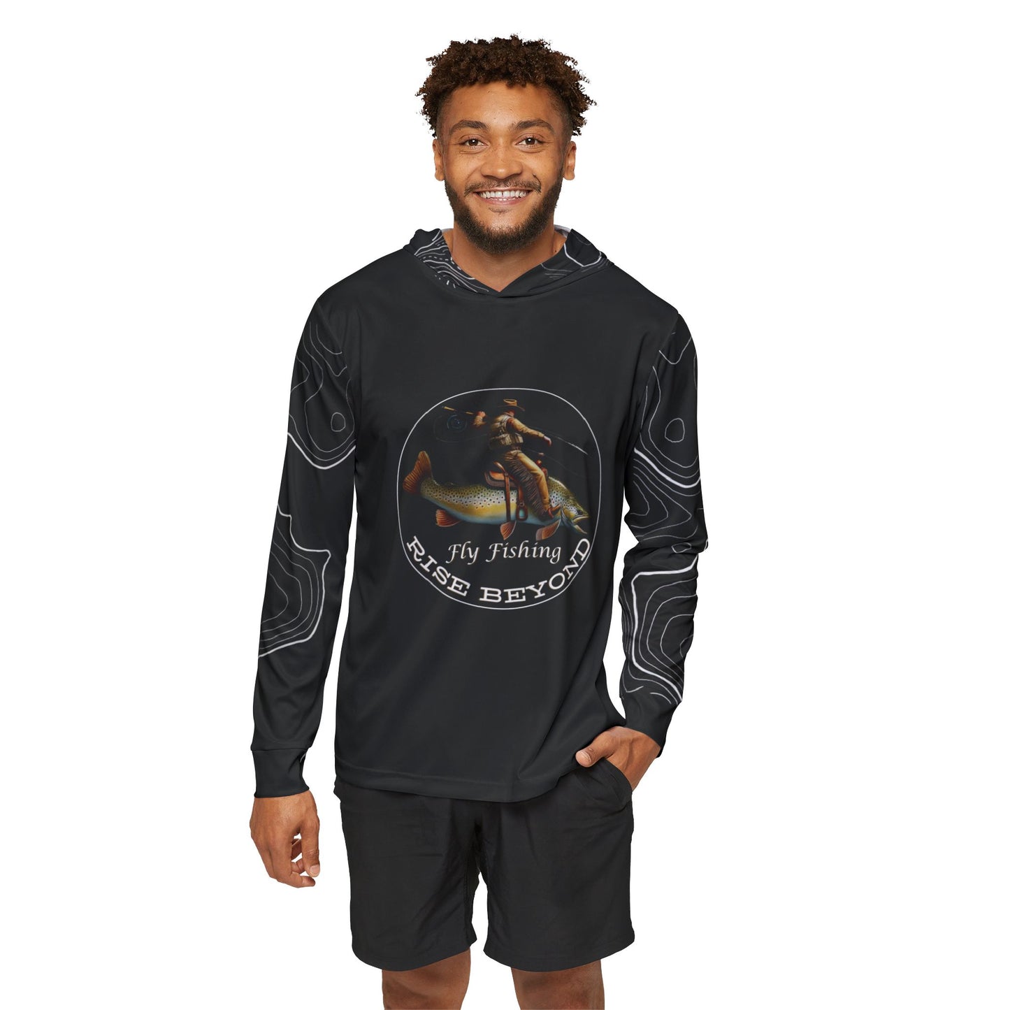 Rise Beyond Cowboy Trout Performance Sun Hoodie