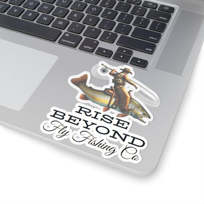 Cowboy Trout Fly Fishing Stickers