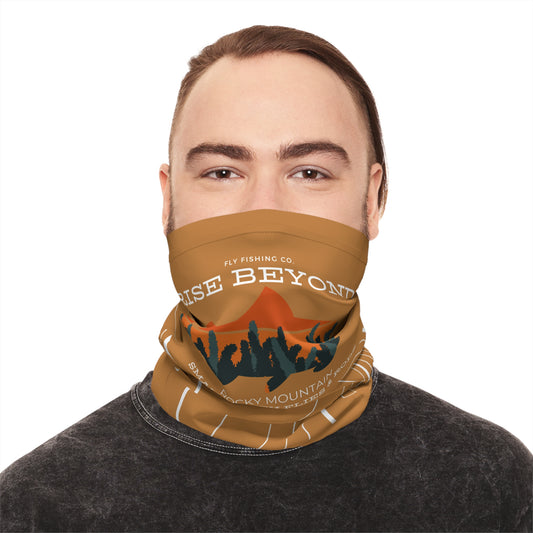 Rise Beyond Rocky Mountain Topo Tube Scarf – Multifunctional Neck Gaiter & Sun Shield