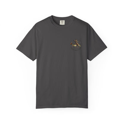 We’re Here for Your Flies – Outlaw Trio Fly Fishing Tee Cowboy Graphic T-Shirt Cowboy Humor