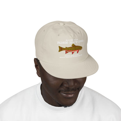 Embroidered Brook Trout Surf Cap – 'Rise Beyond' Fishing Hat