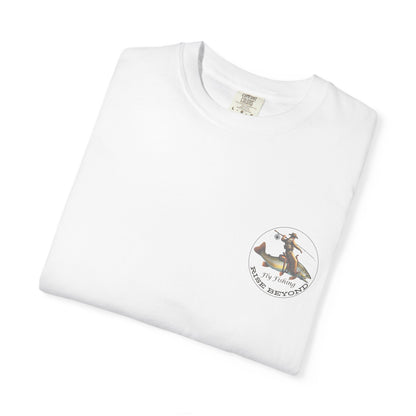 We’re Here for Your Flies – Stagecoach Raid Fly Fishing Tee Wild West Humor T-Shirt