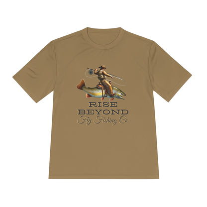 Rise Beyond Cowboy Trout Performance Tee – Moisture Wicking
