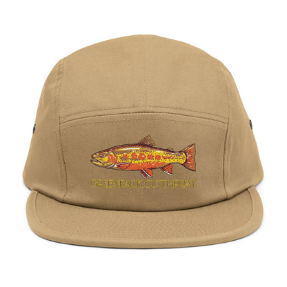 Greenback Cutthroat Hat | Trout of the Divide Colorado Fly Fishing | Embroidered 5-Panel Cap