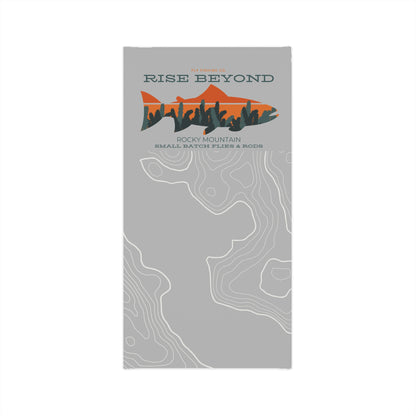 Rise Beyond Rocky Mountain Gray Topo Tube Scarf – Multifunctional Neck Gaiter & Sun Shield
