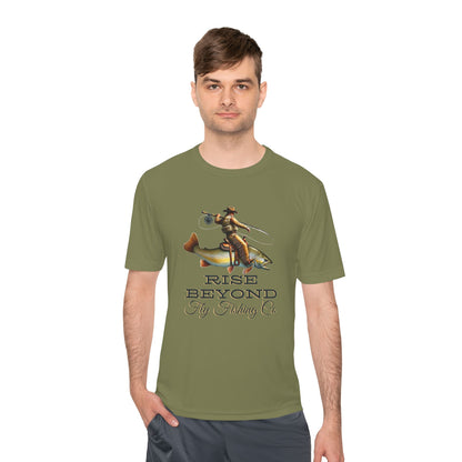 Rise Beyond Cowboy Trout Performance Tee – Moisture Wicking