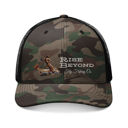 Rise Beyond Cowboy Trout Camo Trucker - Angler Hat