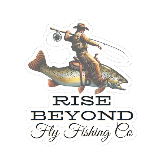 Cowboy Trout Fly Fishing Stickers