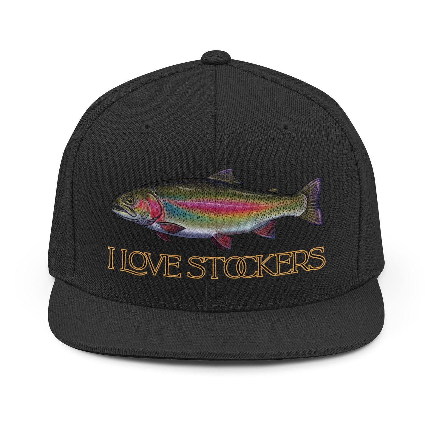 I Love Stockers Hat RainbowTrout Embroidered  Snapback Hat