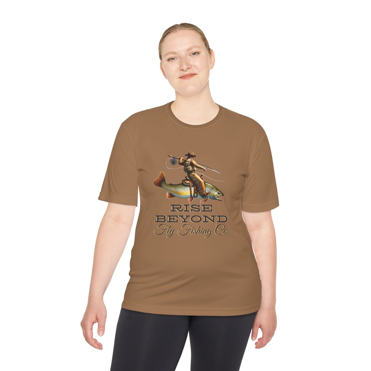 Rise Beyond Cowboy Trout Performance Tee – Moisture Wicking
