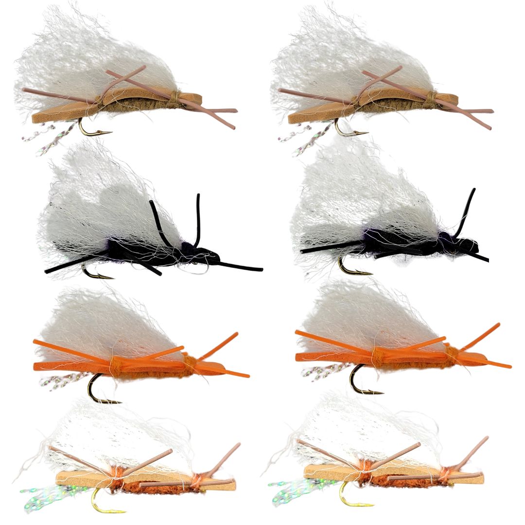 Chubby Chernobyl Hopper Fly Pack – 4 Colors for Trout